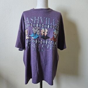 Vintage Premier Sportwear Purple Nashville Graphic T-Shirt XL